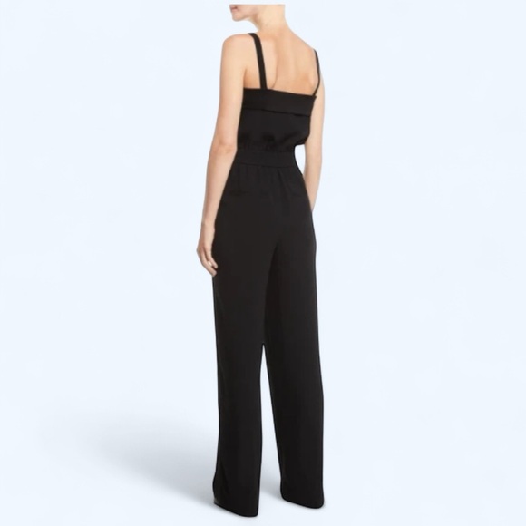 NWT VINCE Black Tuxedo Jumpsuit, Size 14 - Picture 5 of 15